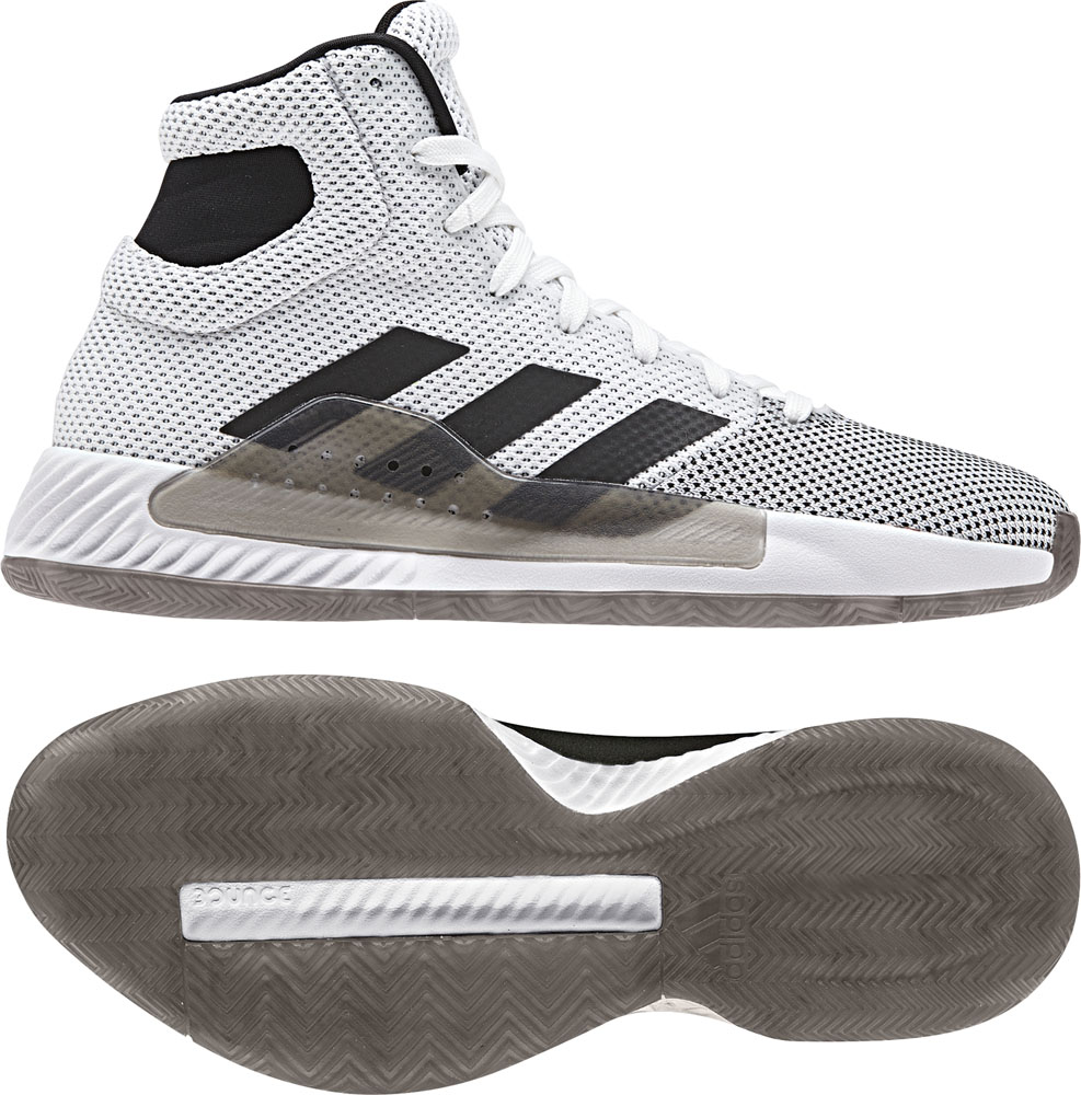 Pro Bounce Madness 2019 adidas (Adidas) RUNWHT/ core BLK basketball shoes ADJ BB9235 adj,bb9235