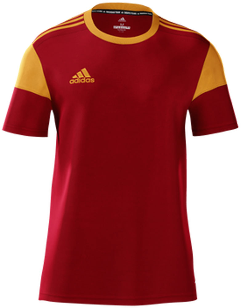 red adidas soccer shirt