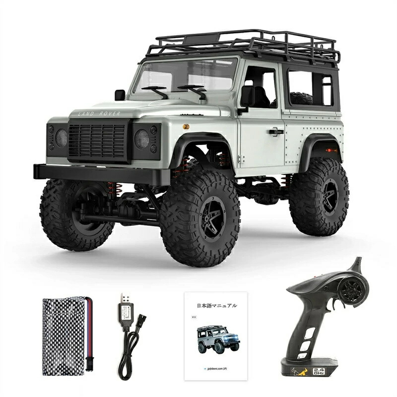 DEERC ラジコン 人気ラジコンカー オフロード 4WD 操作時間100分 1/12スケール LED付き 四輪駆動 2.4GHz リアル指示ランプ 車両モデル 日本語説明書 送料無料 男の子 誕生日 贈り物 プレゼント｜Voie Select 店