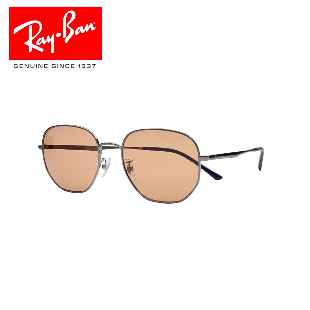 レイバン RayBan 正規品 RB3682F EVOLVE 9227 Q4 サングラス 調光レンズ エヴォルブ レディース メンズ 紫外線 対策  UVカット UV400 メタルフレーム 六角形 ヘキサゴン レンズ ライトカラー 色薄め おしゃれ 【楽天ランキング1位】