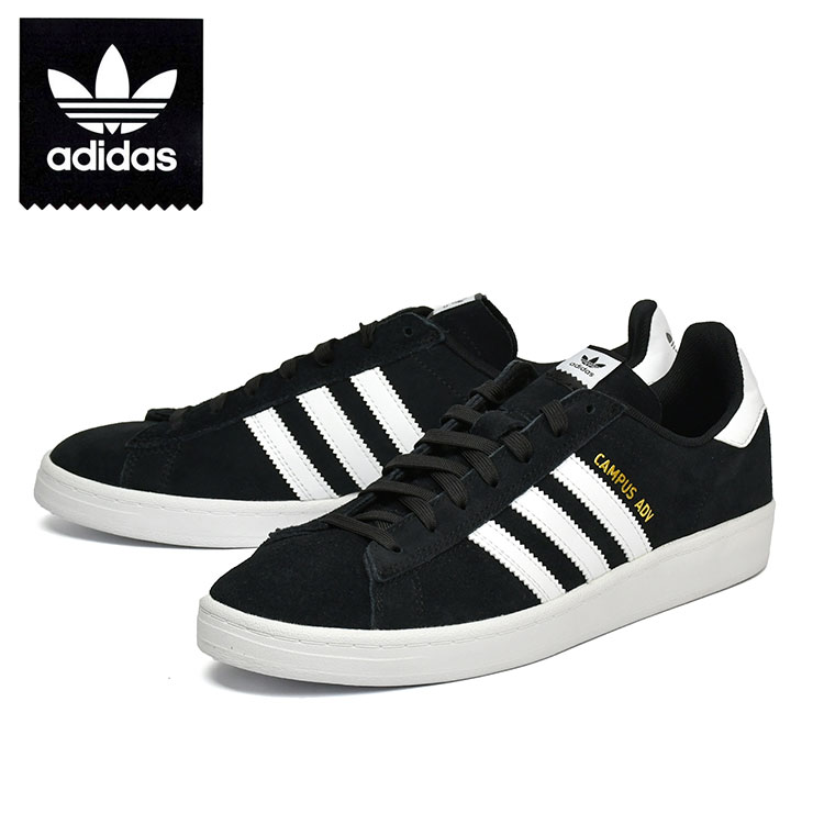 アディダス SB 構内 黒いこと/白いこと adidas skateboarding CAMPUS ADV 滑るゲーム盤 滑るシューズ B22716
