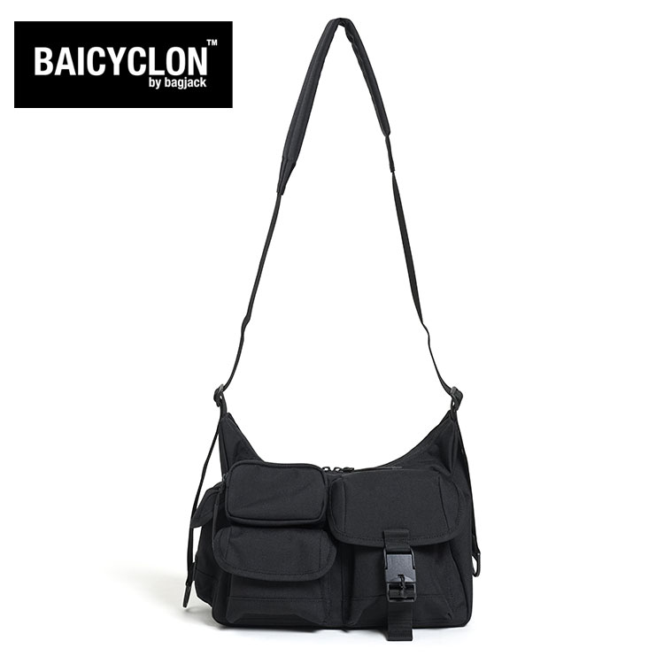 バイシクロン バイ バッグジャック BCL-85 マルチポケット ショルダーバッグ ブラック BAICYCLON by bagjack MULTI POCKETS SHOUDER BAG (SMALL)