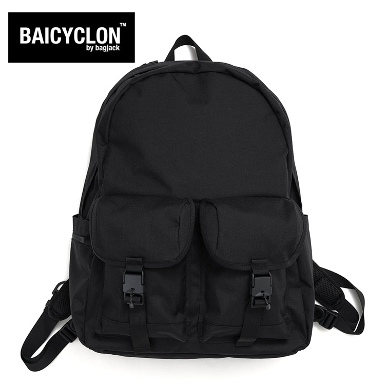 バイシクロン バイ 御徒面子手玉 うしろ側風呂敷き包み 背嚢 黒いこと BAICYCLON by bagjack BACKPACK BLACK NCL-03 バッグ・小物・ブランド雑貨-メンズバッグ