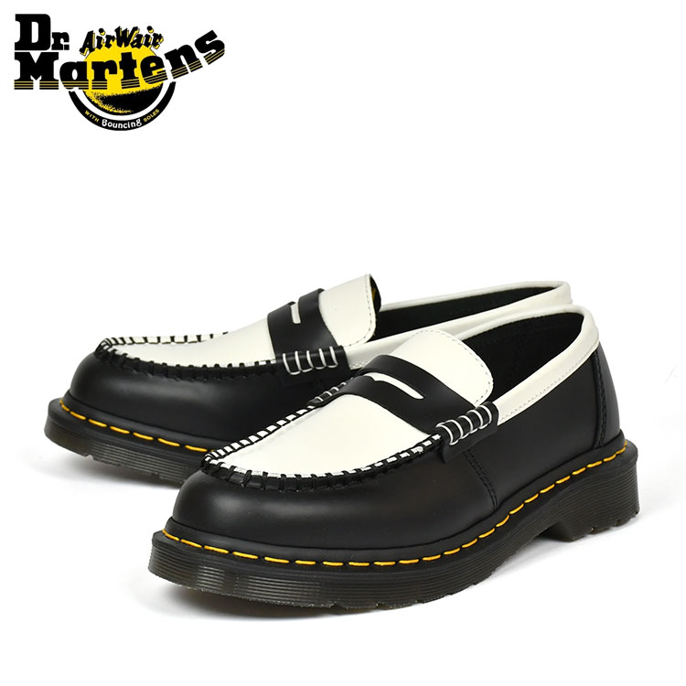 SALE ドクターマーチン Dr.Martens ペントン ローファー ブラック/ホワイト ペニーローファー PENTON LOAFER BLACK/WHITE 41185001 13,783円