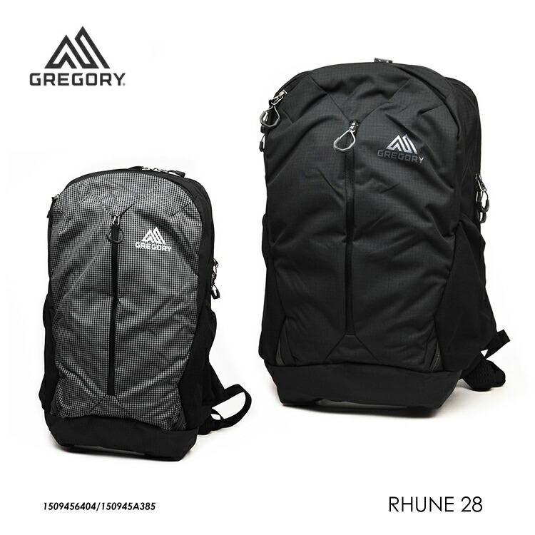 グレゴリー うしろ側容器に並べる ルーヌ28 黒 GREGORY RHUNE28 炭素黒いこと テクノグラナイト 旅する トレッキング 難民キャンプ クライミング