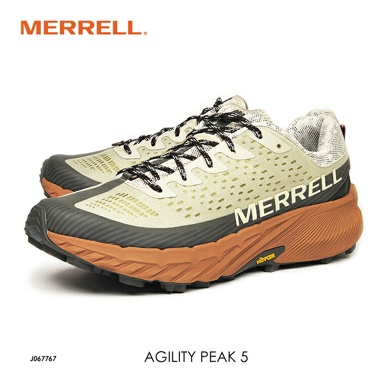 MERRELL メレル AGILITY PEAK 5 アジリティー ピーク 5 OYSTER J067767 トレイルランニング トレラン アドベンチャーレース|Voks