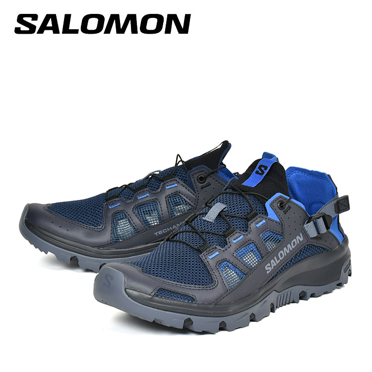 サロモン テックアンフィビアン お水シューズ サンダル メンズ SALOMON TECHAMPHIBIAN 5 Spellbound/Dark Navy/Strong Blue L49142400