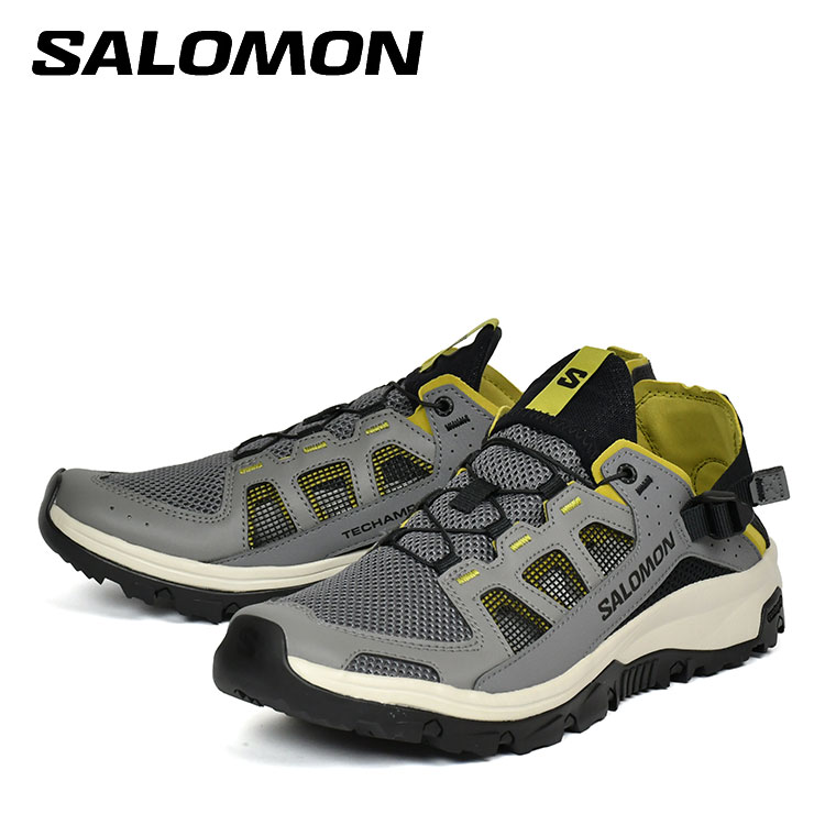 サロモン テックアンフィビアン お水シューズ サンダル メンズ SALOMON TECHAMPHIBIAN 5 Castlerock/Willow/Black L49227700
