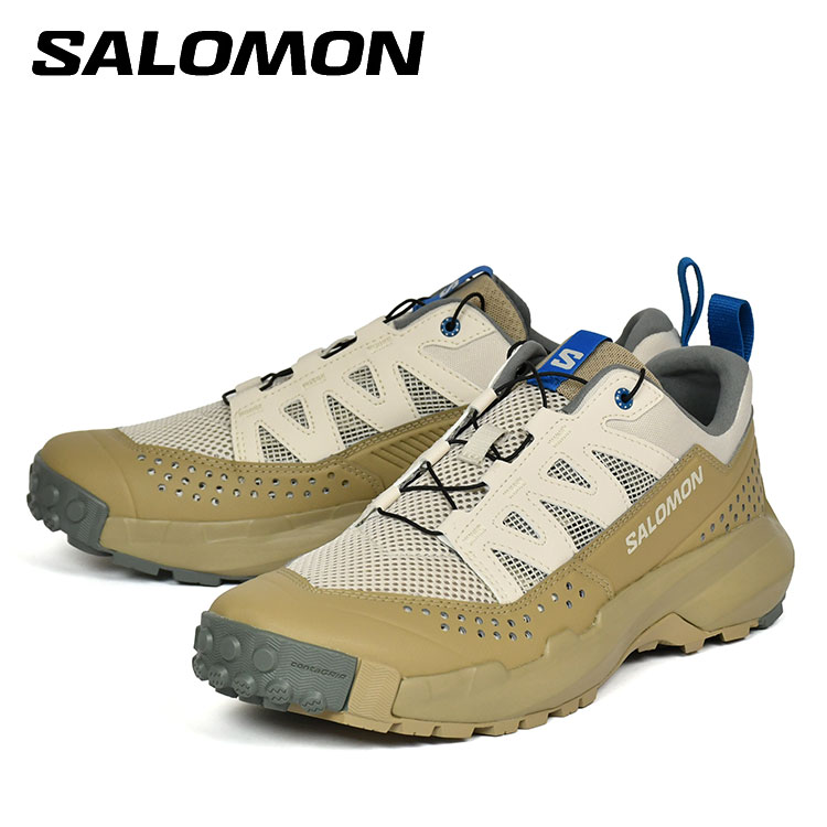 サロモン テランフィビアン 水陸両用 お水シューズ SALOMON TERRAMPHIBIAN Rainy Day/Desert Tan/Mykonos Blue L47954700