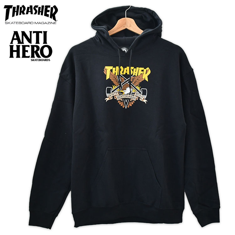 thrasher antihero パーカー 4枚セット L2着とXL2着 trs24ssthanheglbk_1.jpg