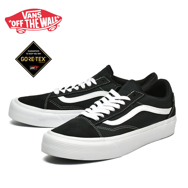 バンズ 年寄りの学校 黒いこと ゴアテックス 雨合羽 VANS Old Skool GORE-TEX BLACK/TRUE WHITE VN0009QGBPB