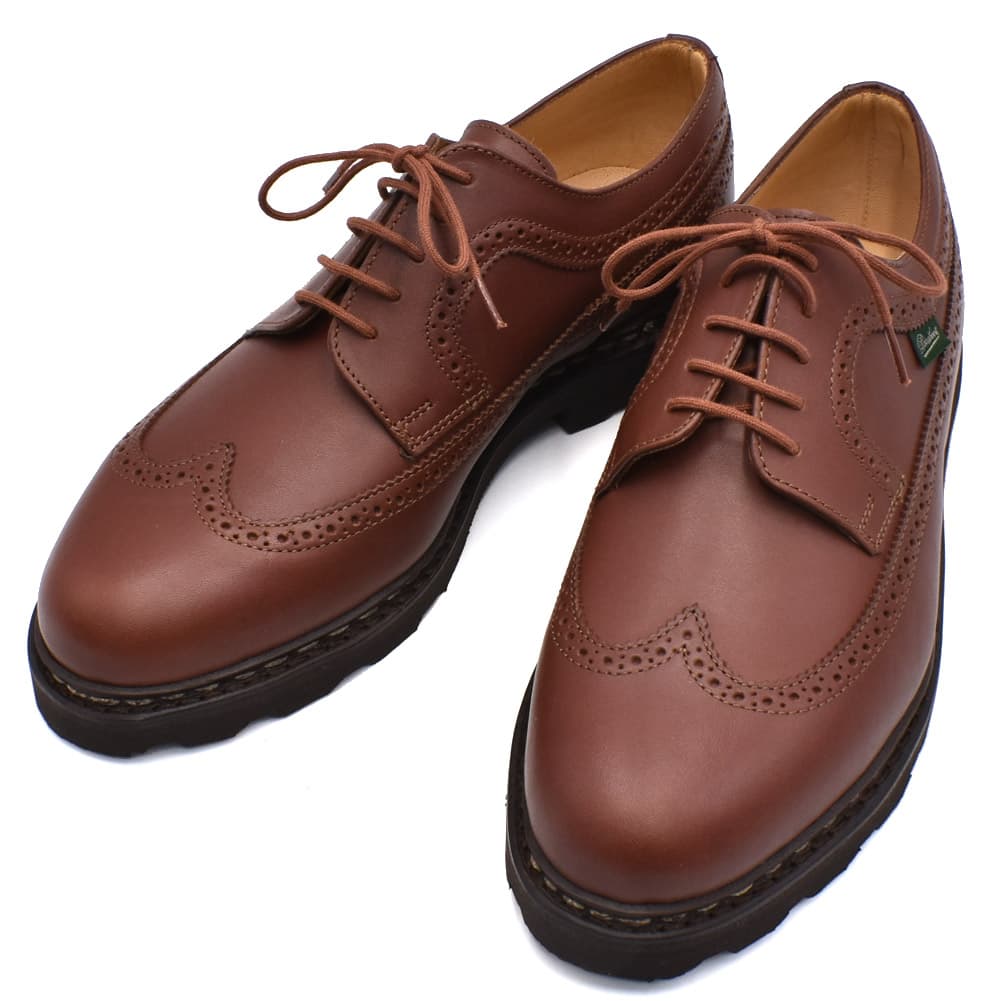 PARABOOT ビジネスカジュアルシューズ茶size6.5(約25.0cm) パラブーツ Paraboot 228112 ビジネスシューズ ADONIS アドニス