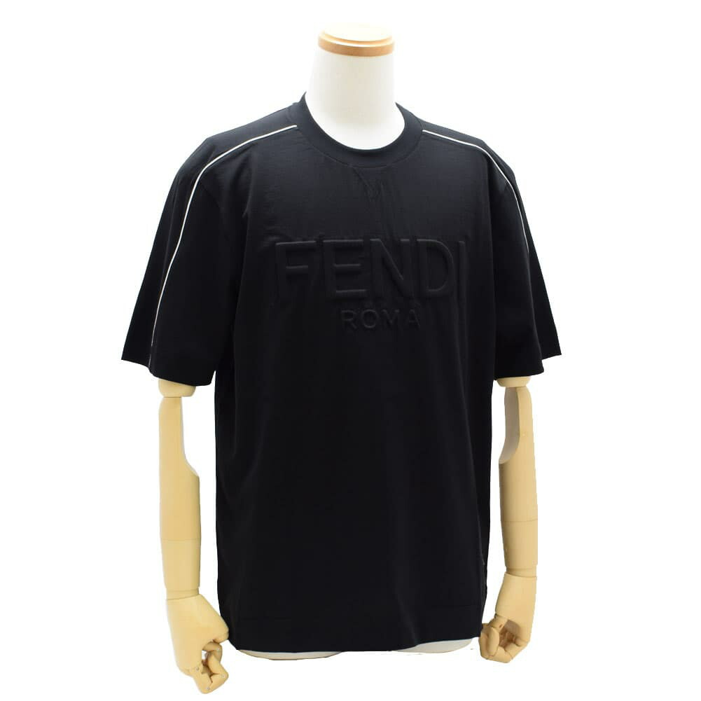 楽天市場】フェンディ FENDI ブルー FFコットン Tシャツ クルー
