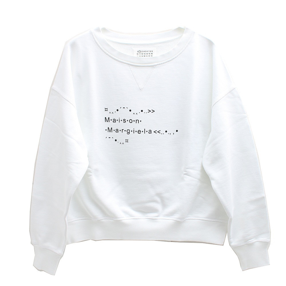 即納】 MAISON MARGIELA メゾン マルジェラ WHITE トレーナー