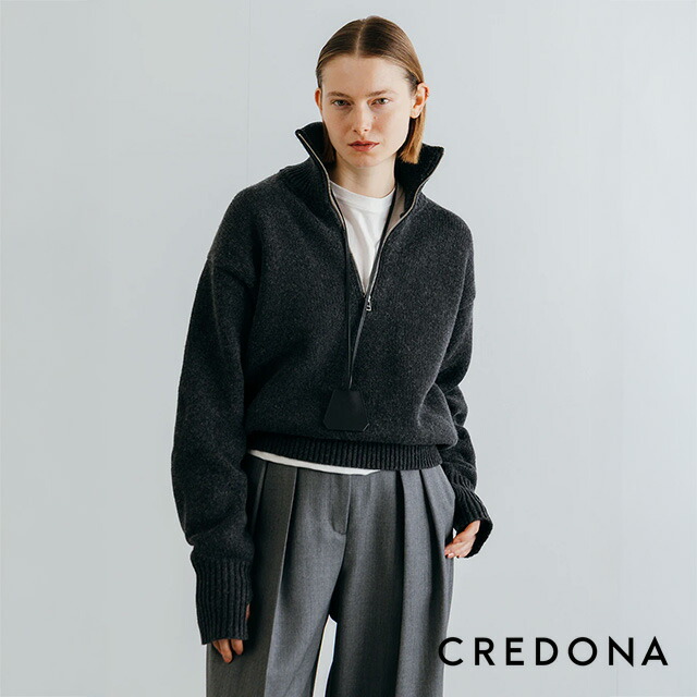 CREDONA クレドナ ウールドライバーズニット WOOL DRIVERS KNIT｜レディース 春夏 絨毛編み物 【2026 新作】 レディースファッション-トップス