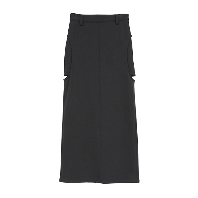 クラネ CLANE サークル カット スウェット スカート CIRCLE CUT SWEAT SKIRT スリット Iラインスカート レディース 【2026 新作】【15:00までのご注文で即日配送】