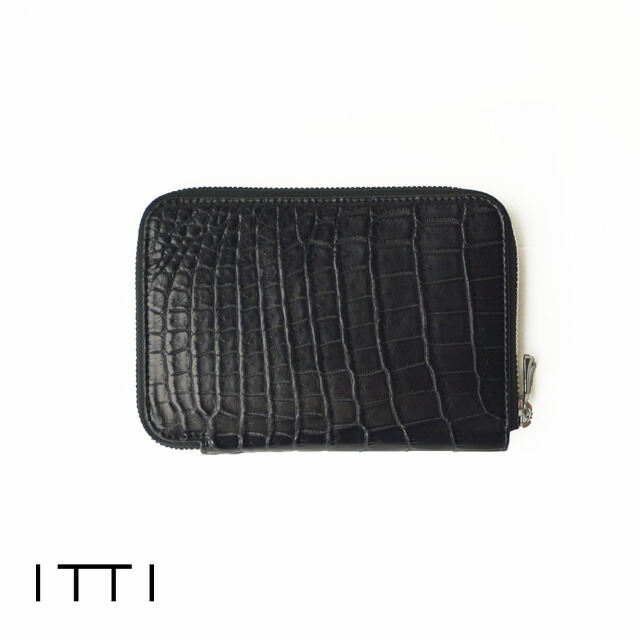 ITTI イッチ CRISTY STUFFING MID WLT .5 / CROCO クリスティ スタッフィング ミッドウォレット クロコ 本革 財布 ラウンドファスナー (メンズ レディース ユニセックス シンプル 開運財布 一粒万倍 ギフト プレゼント )|store Volk