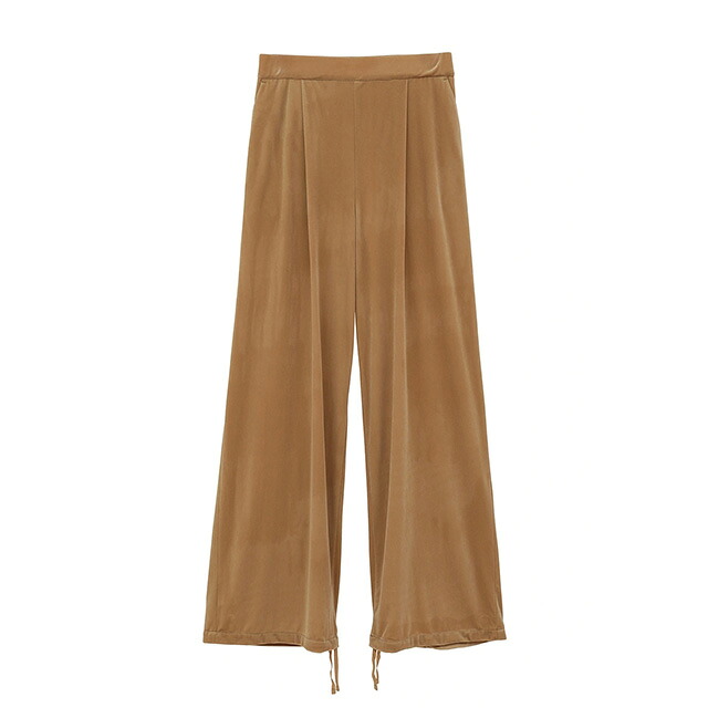 マノフ MANOF ベロア 2ウェイ パンツ VELOUR 2WAY PANTS フロントタック ウエストゴム ドローコード レディース 【2025 新作】【15:00までのご注文で即日配送】プレゼント ギフト