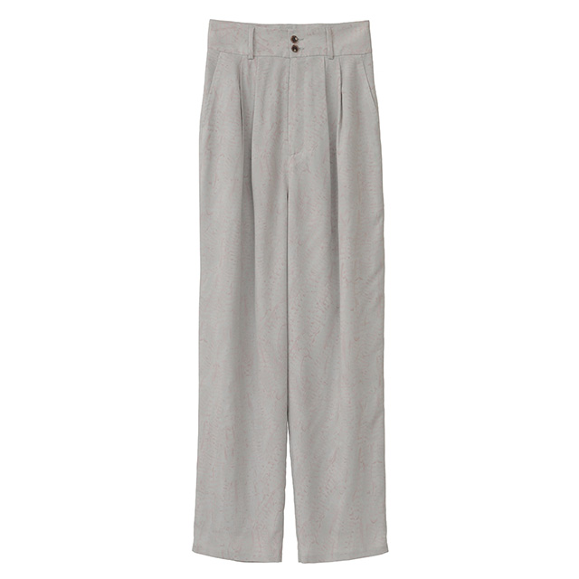 クラネ CLANE ハイウエスト パイソン パンツ HIGH WAIST PYTHON PANTS 2タック スラックス 蛇柄 レディース 【15:00までのご注文で即日配送】 プレゼント ギフト 13,213円