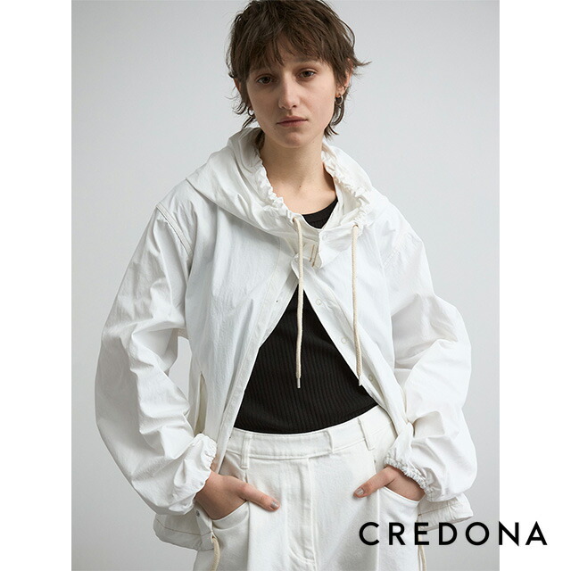 クレドナ CREDONA ストックホルム 綿織物 ナイロン パーカー STOCKHOLM COTTON NYLON PARKA ボンネット フィッシュテール スノーカモパーカー 【2025 新作】 差し上げ物 差し上げ物