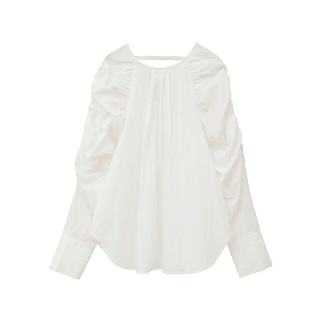 マノフ MANOF マトン スリーブ ブラウス MUTTON SLEEVE BLOUSE ギャザー デザイン 長袖 【2025 新作】【15:00までのご注文で即日配送】|store Volk