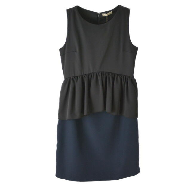 宅送 楽天市場 送料無料 ドリーム ワンピース トップス レディース ツートンフリルワンピース 大人 結婚式 春夏 ブラック ノースリーブ Store Volk 訳ありセール格安 Fiker Org