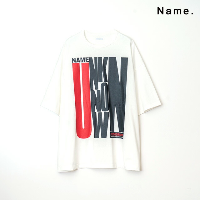 楽天市場】Name. ネーム 40/2 COTTON PRINT TEE 