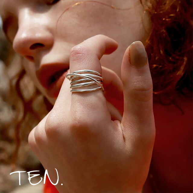 テン / TEN. ビロウリング SV シルバー 指輪 デザインリング (アクセサリー シンプル ギフト)|store Volk