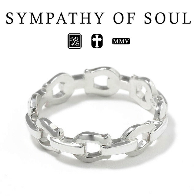シンパシーオブソウル ホースシューリンクリング シルバー sympathy of soul Horseshoe Link Ring Silver 指輪 メンズ レディース ユニセックス アクセサリー シンプル ギフト画像