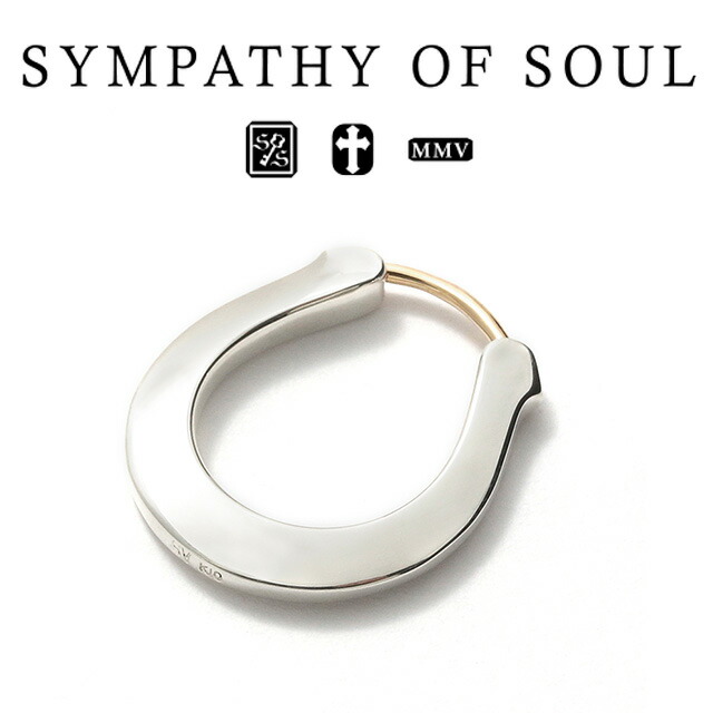シンパシーオブソウル 馬沓 頼み所 ピアス しろがね色 sympathy of soul Horseshoe Hoop Pierce Silver 付属物 馬蹄 (メンズ レディース ユニ一発やる 男女兼用 分かりやすい 差し上げ物 差し上げ物 有りの実) 以心伝心 オブ 気魂