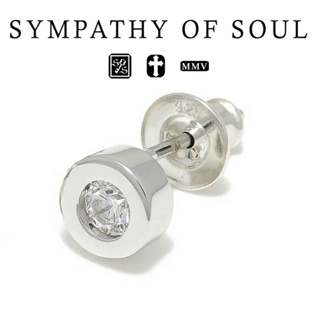 楽天市場】SYMPATHY OF SOUL Shine Pierce - Silver w/Black Sapphire