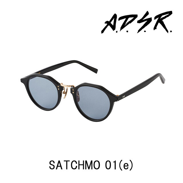 A.D.S.R. 黒眼鏡 SATCHMO 01(e) アイウェア エーディーエスアール ADSR 【定め事取りまわし店】【15:00までのご申し付けるで即日送りとどける】 差し上げ物 差し上げ物