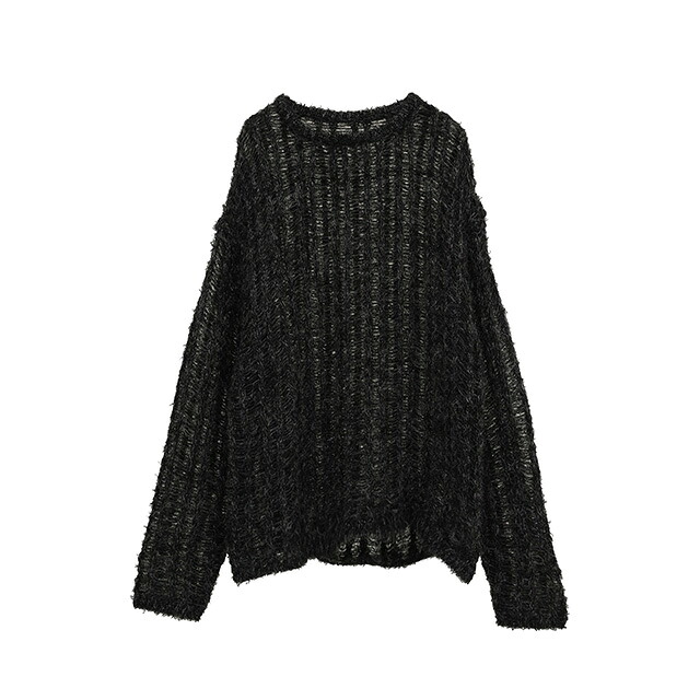 クラネ CLANE シアーシャギー ルーズ ニット トップス SHEER SHAGGY LOOSE KNIT TOPS モヘア 長袖 レディース 【2025 新作】【15:00までのご注文で即日配送】 13,044円