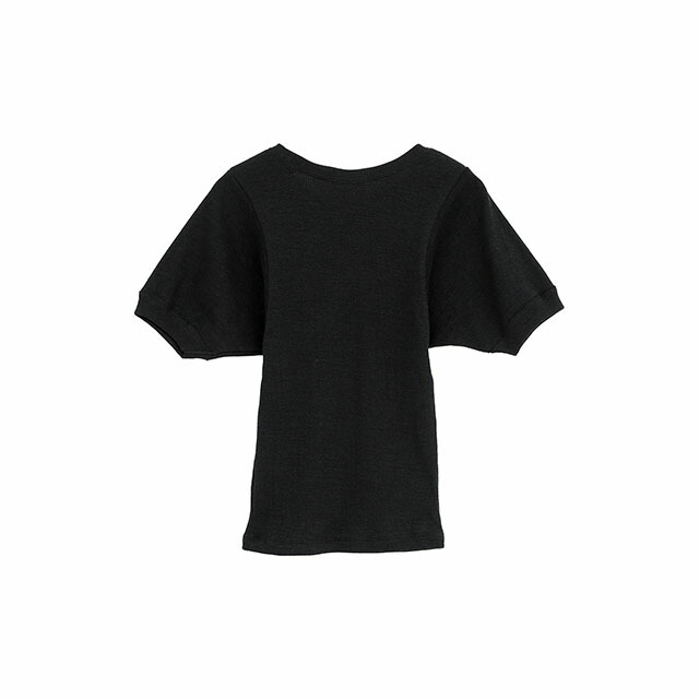 クラネ CLANE スコップ 捩り パウダーコンパクト トップス SCOOP SLEEVE COMPACT TOPS 半袖 肋筋 スーピマコットン レディース 【2026 新作】【15:00までのご申しつけるで即日送りとどける】