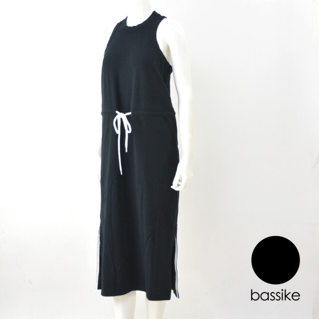 おすすめ ギフト プレゼント 15 00までのご注文で即日配送 涼しい オールインワン きれいめ かわいい おしゃれ 夏 ひざ丈 タイト 自然 フェス コットン オーガニック 夏 シンプル 黒 無地 レディース ワンピース Bassike ベイシーク ワンピース