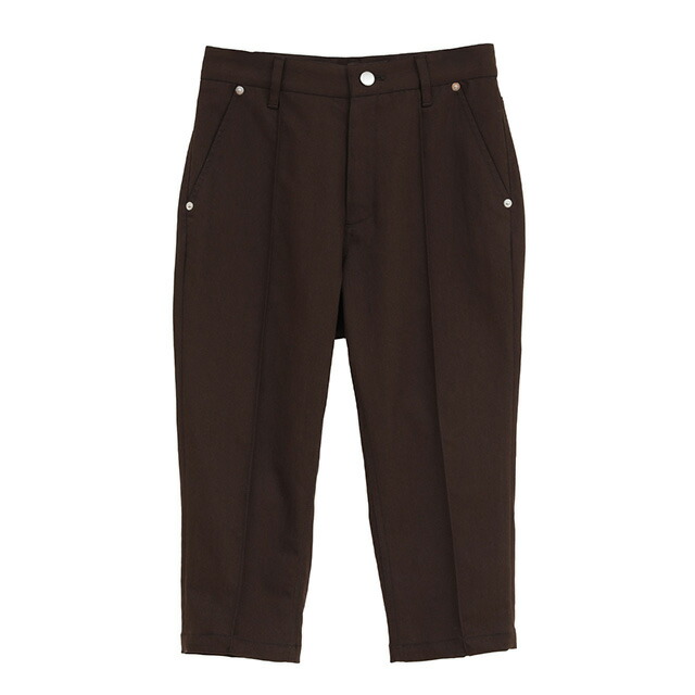 マノフ MANOF ストレッチ カプリパンツ STRETCH CAPRI PANTS チノクロス ピンタック レディース 【2026 新作】【15:00までのご注文で即日配送】