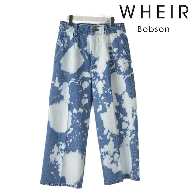【送料無料】ウェア ボブソン デニムパンツ バギーパンツ Baggy Trousers メンズ ワイドパンツ ゆったり 太い デニム WHEIR Bobson