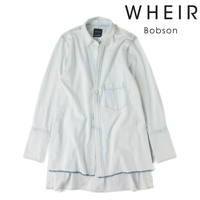 楽天市場 送料無料 ウェア ボブソン トップス デニムシャツ Long Shirt メンズ ブリーチ ロング 長袖 Wheir Bobson Store Volk