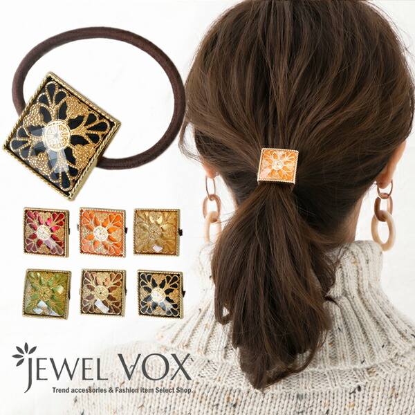 【punai】acca ゴールド ヘアゴム　美品 acca アッカ ゴールドストーン ヘアゴム ヘアゴムアクセサリー ロゴ