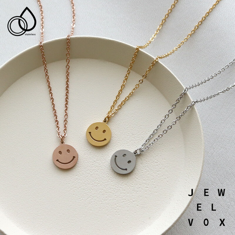 楽天市場】ネックレス レディース K14GF イニシャル & スマイル ニコ