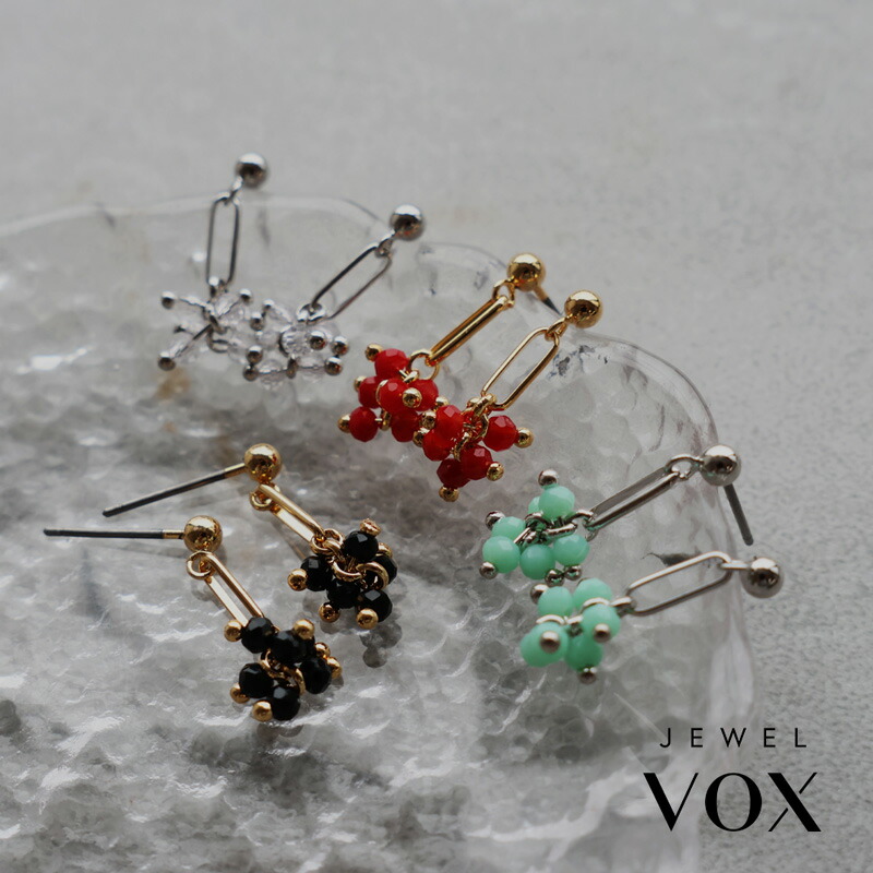K18 「アミ クローバー」ピアス Orefice