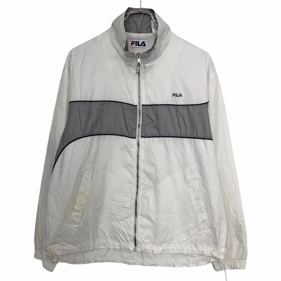今期新品未使用 FILA ジップアップ ハイネックジャケット グレー FILA高身長 ライトリップ×裏フリースジャケット（UVカット