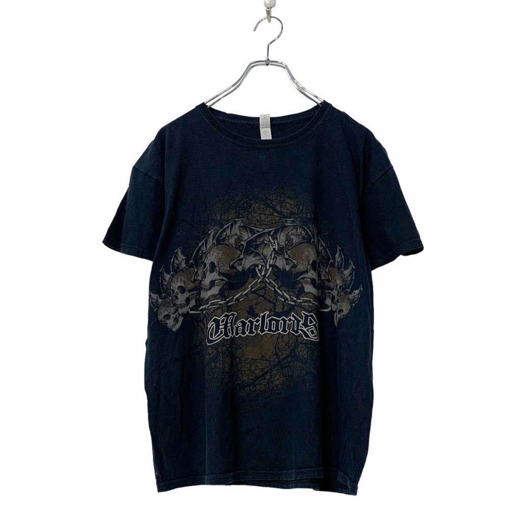 «USA古着» GILDAN ギルダン スカル ROYCE ブラック Tシャツ