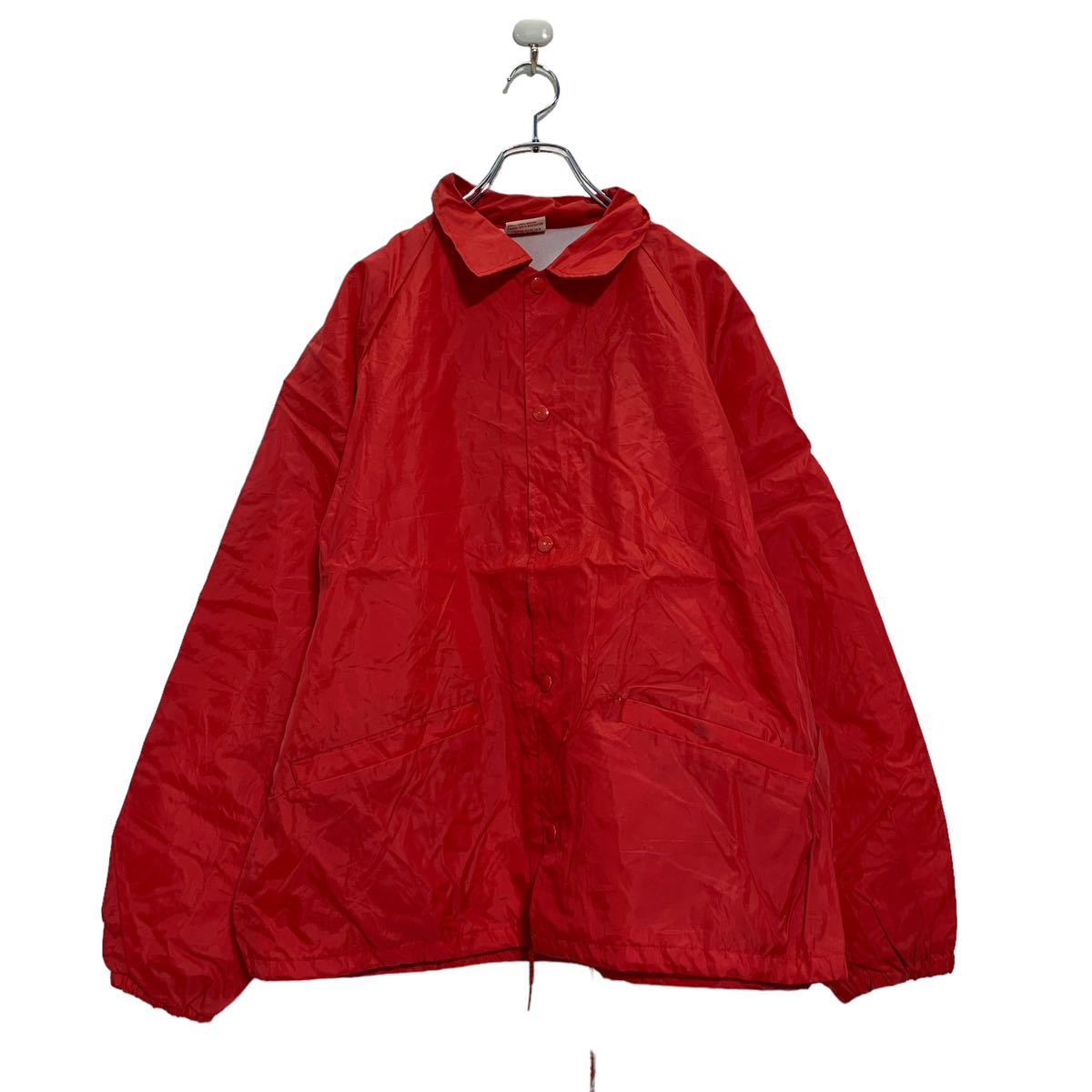 楽天市場】【中古】【古着】 ナイロン コーチ ジャケット L レッド