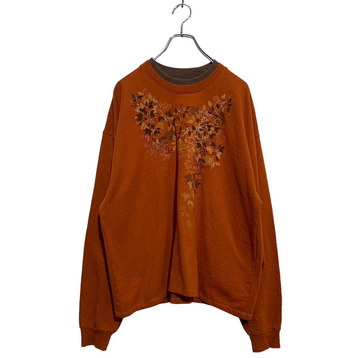 古着 airwalk アースカラー ベージュ スウェット トレーナー ロゴ L AIRWALK ダウンジャケット ダウン 「AIRWALK」エアウォーク ワン