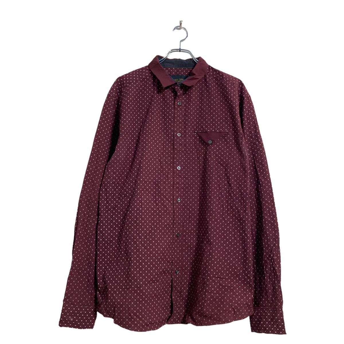 楽天市場】【中古】 ROYAL DIXTON 柄シャツ 長袖 シャツ シルク