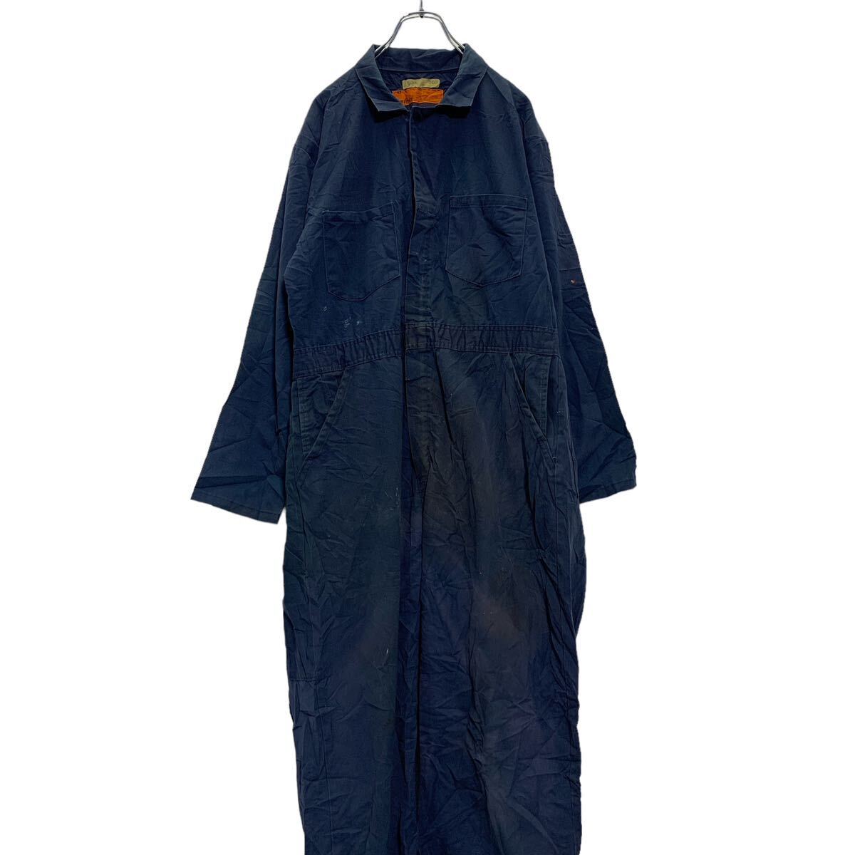 楽天市場】【中古】【古着】 CINTAS 長袖 つなぎ 34 ネイビー ジップ