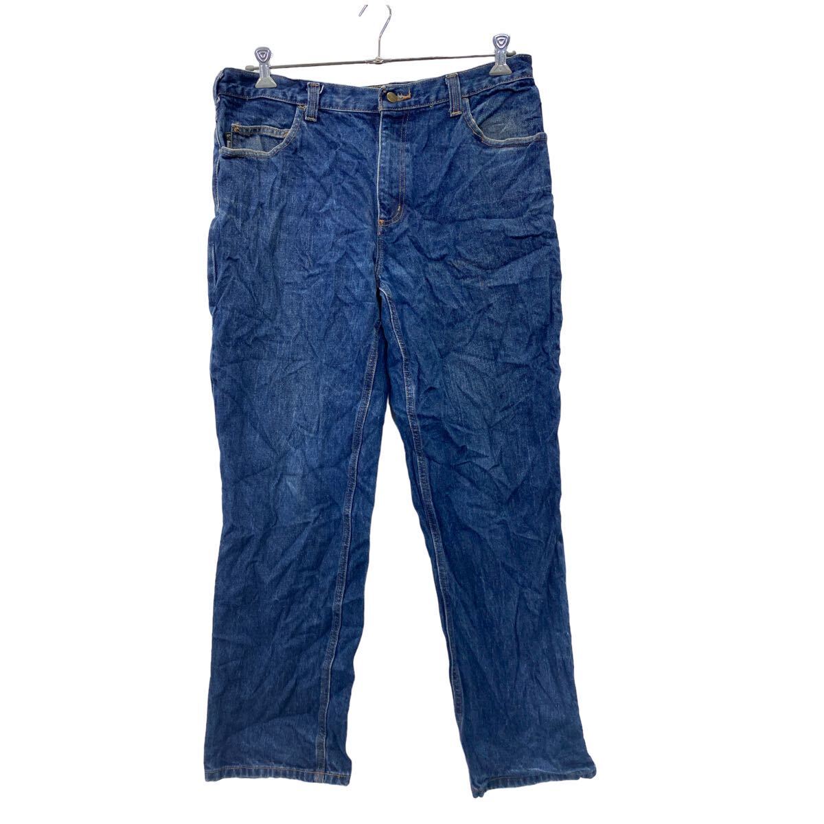 楽天市場】【中古】【古着】 carhartt デニムパンツ W36 ブルー 