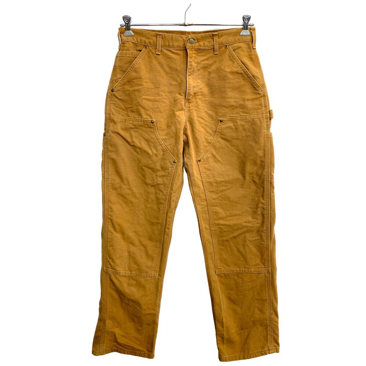 メキシコ製Carharttワーク パンツ ブラック サイズW40 古着　ビッグ メキシコ製Carharttワーク パンツ ブラック サイズW40 古着