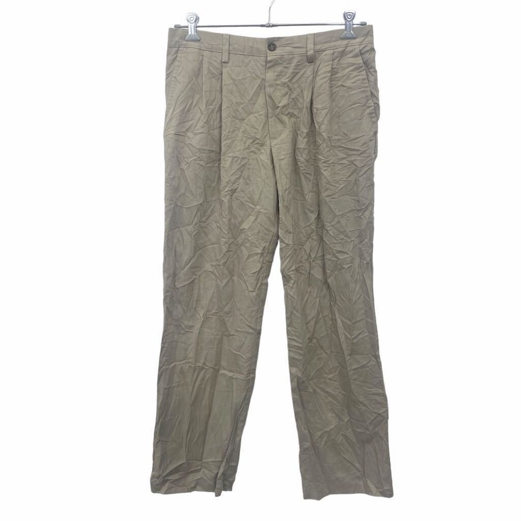 stone  チノパン　w33 stone チノパン w33 DESIGN IN-TUCK WIDE PANTS W33 デザイン